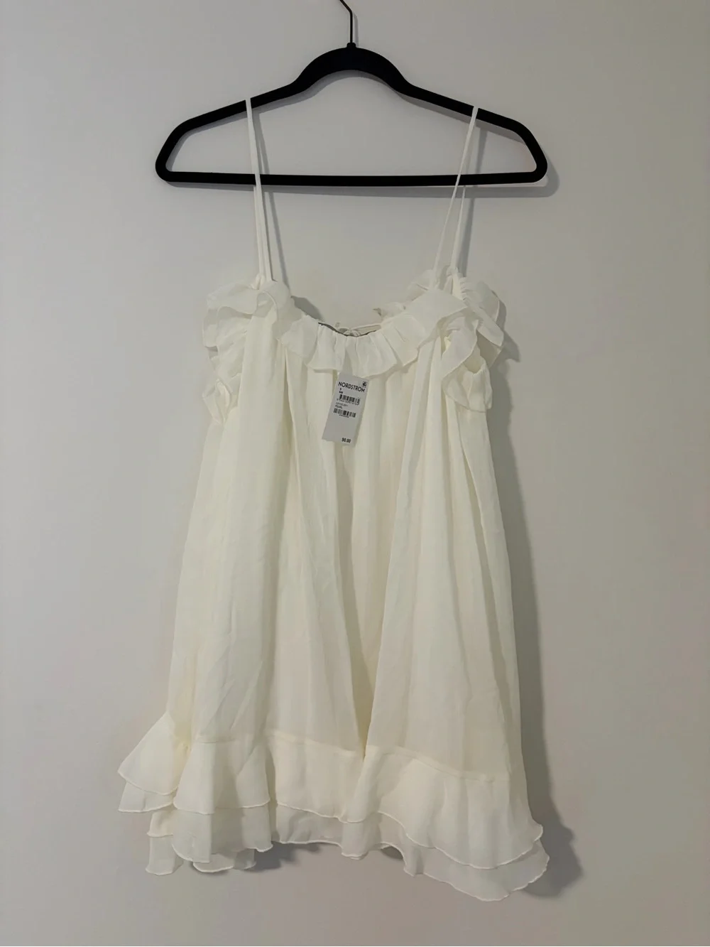 Lioness Ethereal Ruffle Mini Dress White - Picture 6 of 7